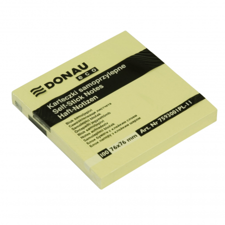 Post-It - Notes  adeziv  DONAU 76X76 mm, 100 buc.