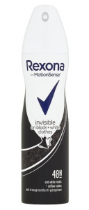 Deodorante și antiperspirante - Deodorant antiperspirant spray Rexona Invisible Black & White, 150 ml