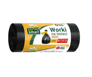 Saci menajeri - SACI MENAJ BEE SMART ULTRAREZISTENTI 35L, 15 BUC   