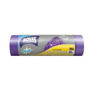 Saci menajeri - Saci menajeri șnur Novax 35 l, 15 buc.