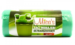 Saci menajeri - Saci menajeri ultrarezistenți Mica’s 35 l, 30 buc.