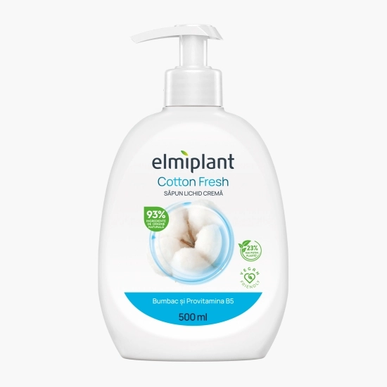 Săpunuri - ELMIPLANT SAPUN LICHID 500, BUMBAC&PROVITAMINA B5