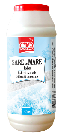 Sare de masă - CIO FLACON SARE DE MARE IODATA, 500 GR.