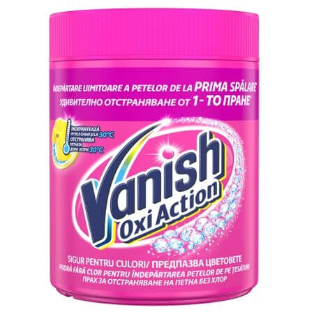 Detergenți și balsam de rufe - VANISH OXI PINK PUDRA CURATARE PETE, 846 G