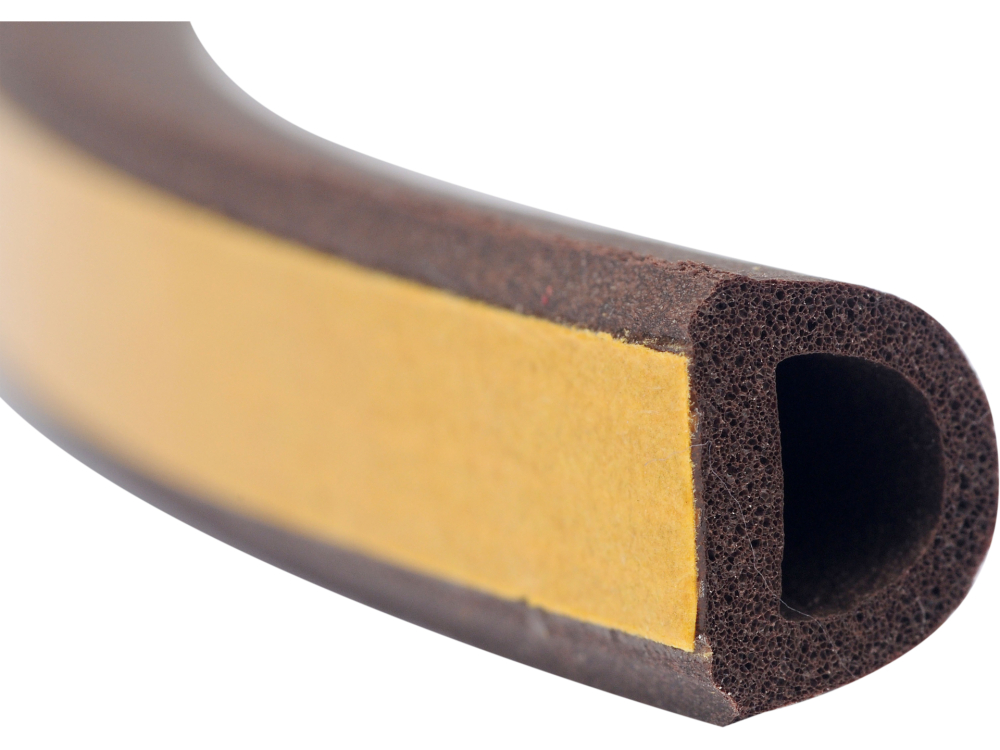 SEAL FOR WINDOWS AND DOORS EPDM TYPE D BROWN 6M [2]