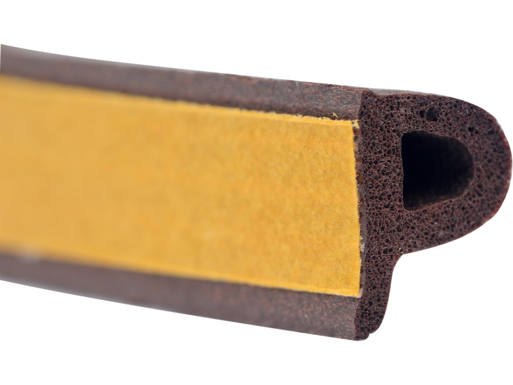 SEAL FOR WINDOWS AND DOORS EPDM TYPE P BROWN 6M [2]