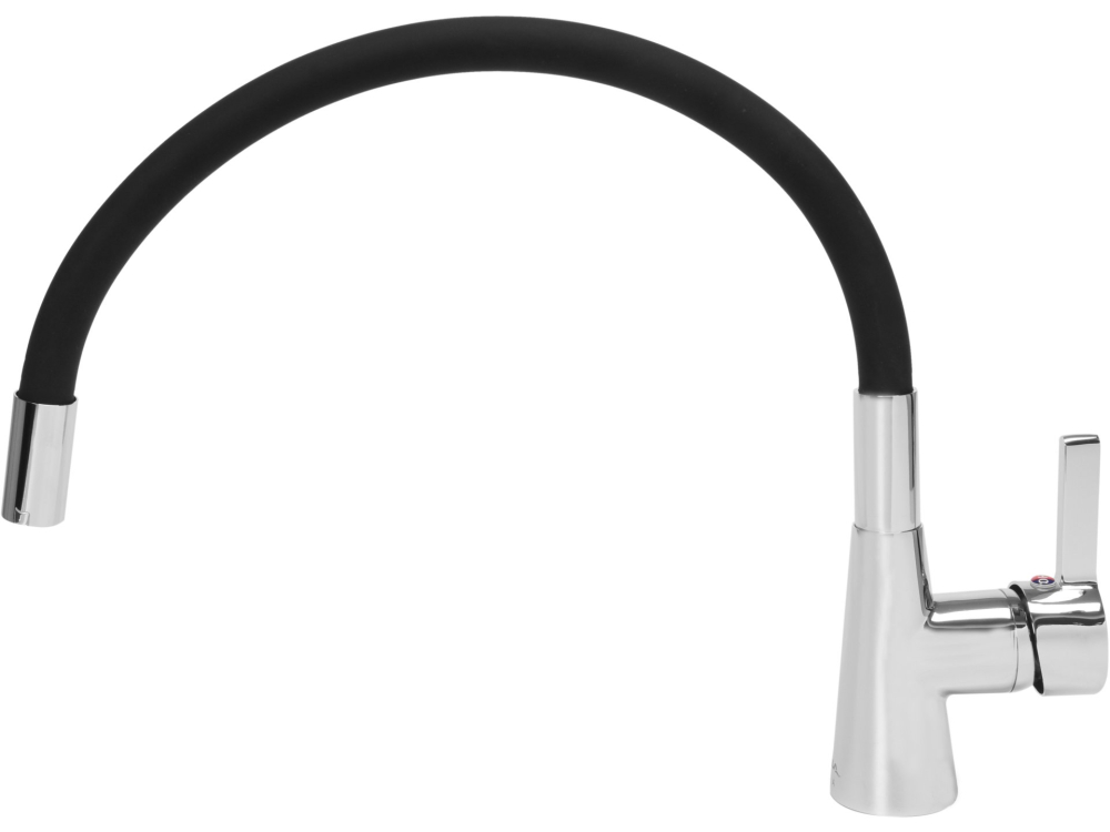 KITCHEN FAUCET WITH BLACK FLEXIBLE SPOUT [2]