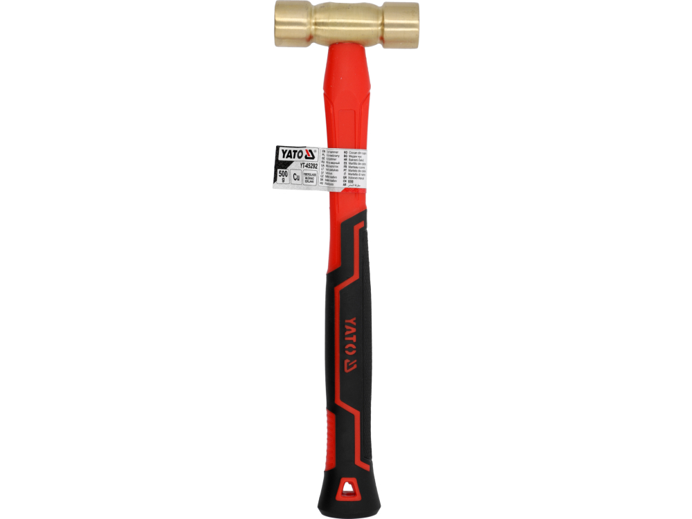 BRASS HAMMER WITH FIBERGLASS HANDLE 500G [3]