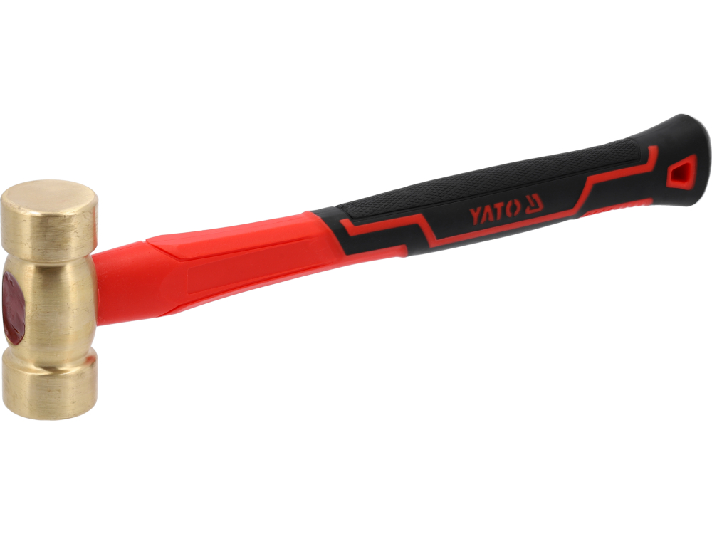 BRASS HAMMER WITH FIBERGLASS HANDLE 800G [2]
