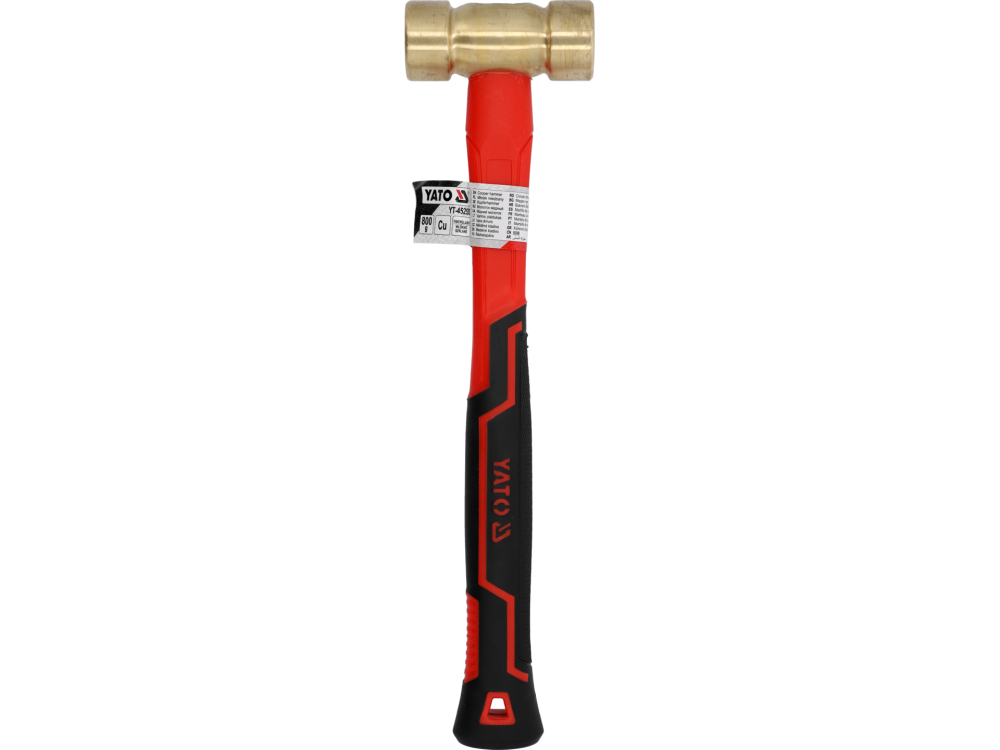 BRASS HAMMER WITH FIBERGLASS HANDLE 800G [3]
