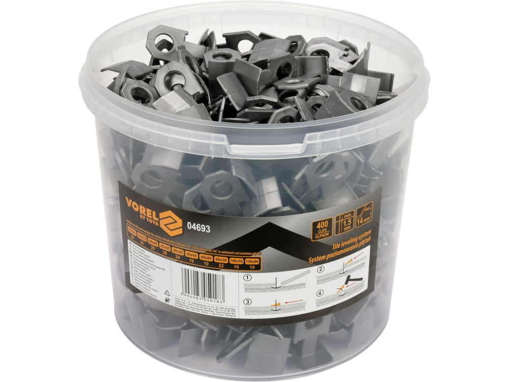 TILE LEVELING SYSTEM 1,5MM 400PCS [4]