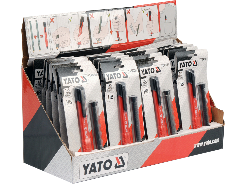AUTOMATIC CAPRENTER'S / MASONRY PENCIL WITH SPARE LEADS [2]