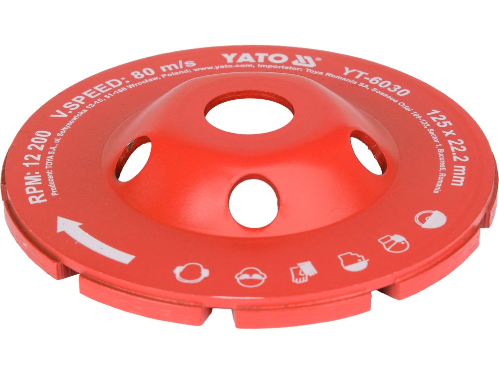 DIAMOND GRINDING CUP WHEEL 125X22.2 MM [2]
