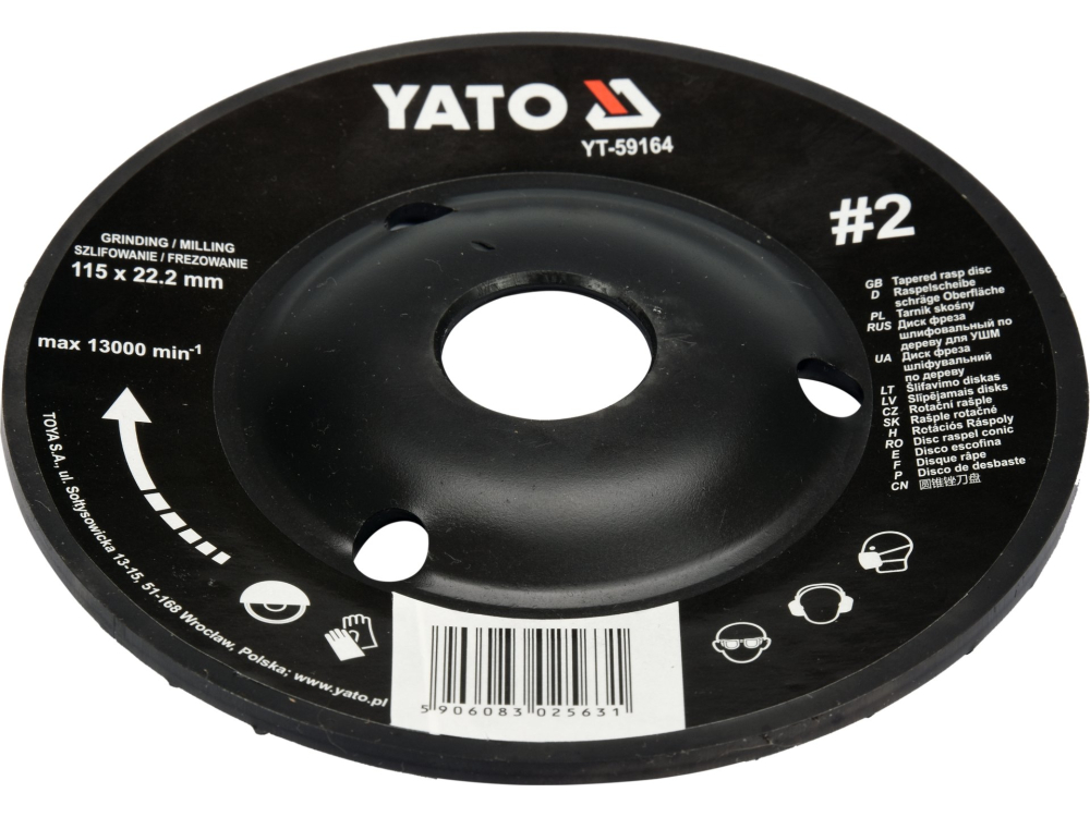 TAPERED RASP DISC 115MM NO2 [3]