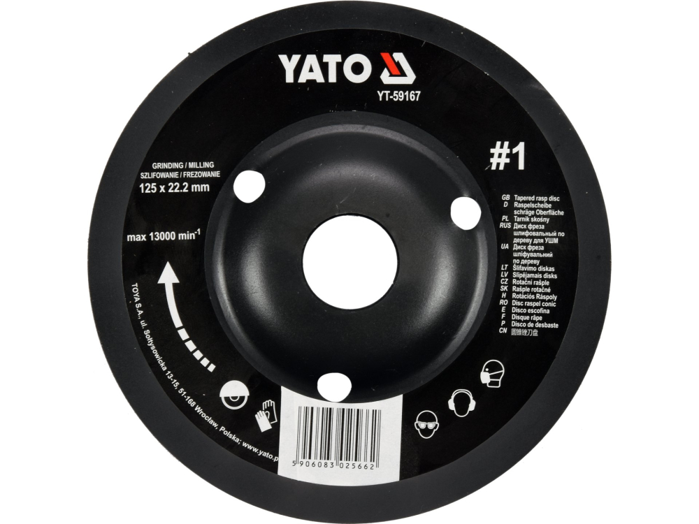 TAPERED RASP DISC 125MM NO1 [2]
