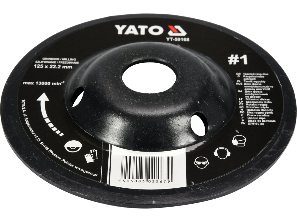 TAPERED RASP DISC 125MM NO1 [3]