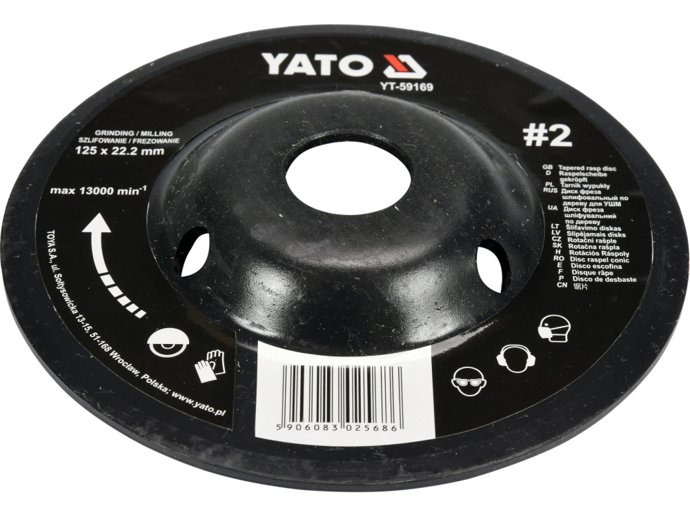 TAPERED RASP DISC 125MM NO2 [3]
