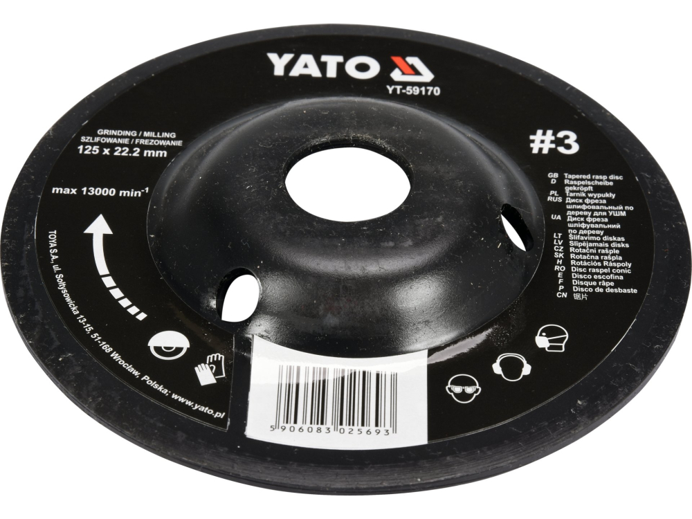 TAPERED RASP DISC 125MM NO3 [3]