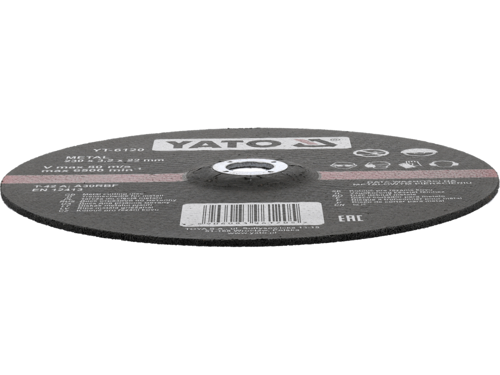 METAL CUTTING DISC 230X3.2X22 MM, DEPRESSED CENTRE [2]