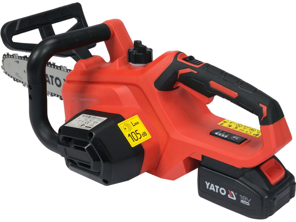 CHAINSAW 18V, GUIDE BAR 12'', 6.5 M/S - BATTERY 2 AH [5]