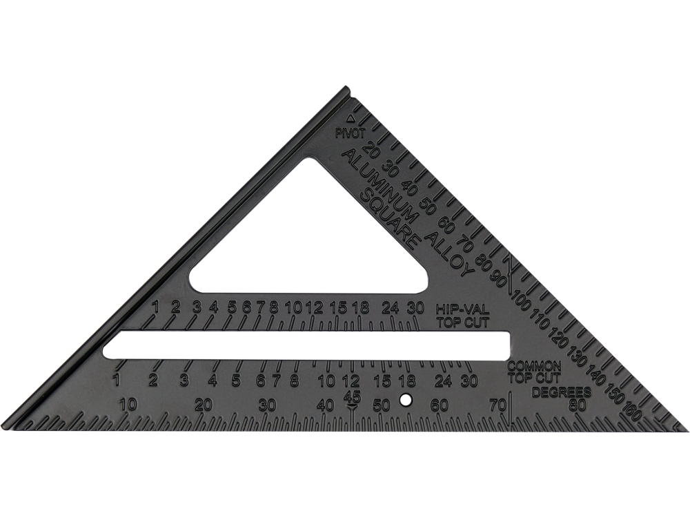 ALUMINIUM TRIANGLE RULER  WITH A FOOT 250MM [2]