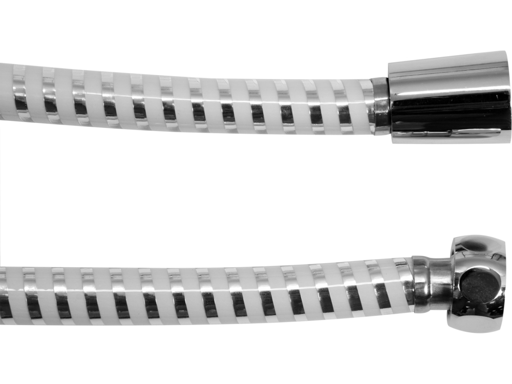 SHOWER HOSE 2.0M PVC CHROME-WHITE [3]