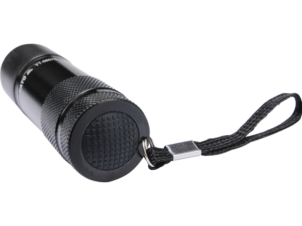 ALUMINIUM LED TORCH, 9 LED, BLACK [3]