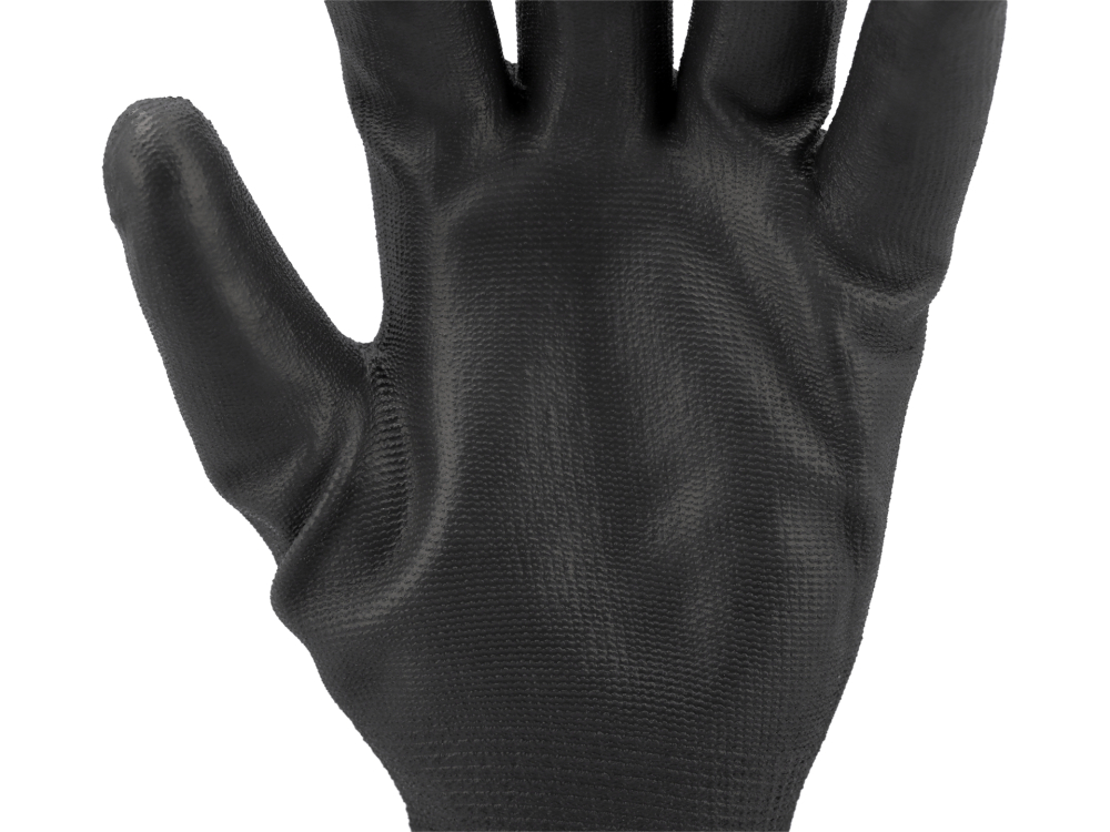 WORKING GLOVES BLACK 9" W/O HEADER [6]