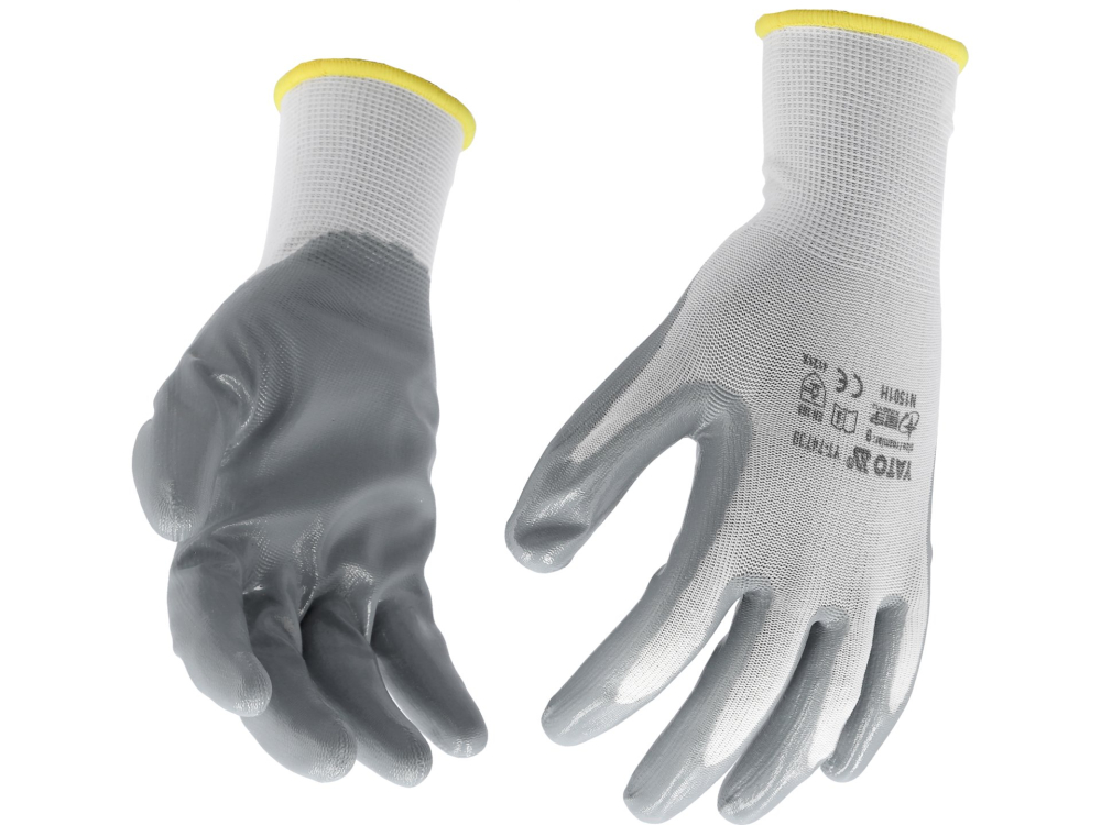 WORKING GLOVES, OIL PROOF WHITE, 10'' [2]