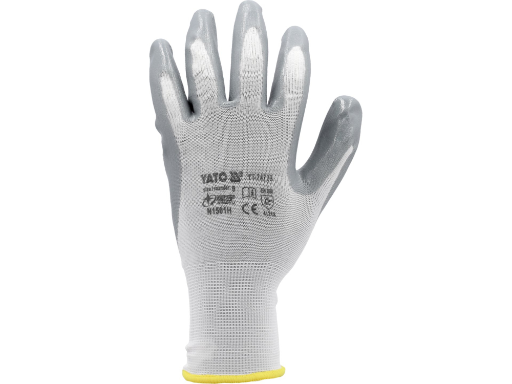WORKING GLOVES, OIL PROOF WHITE, 10'' [3]