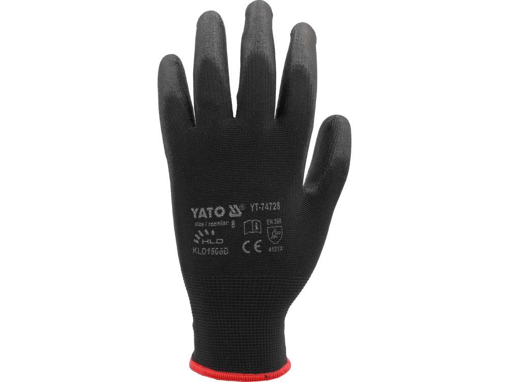 WORKING GLOVES, NYLON BLACK, 10'' [3]
