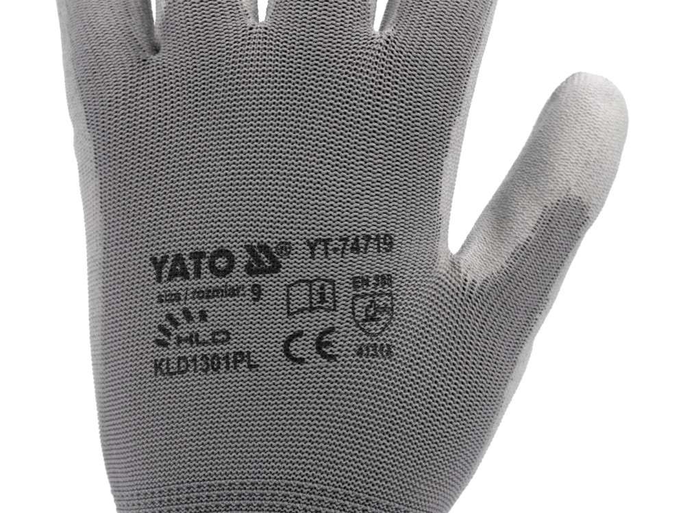 WORKING GLOVES, NYLON GREY, 10'' [5]