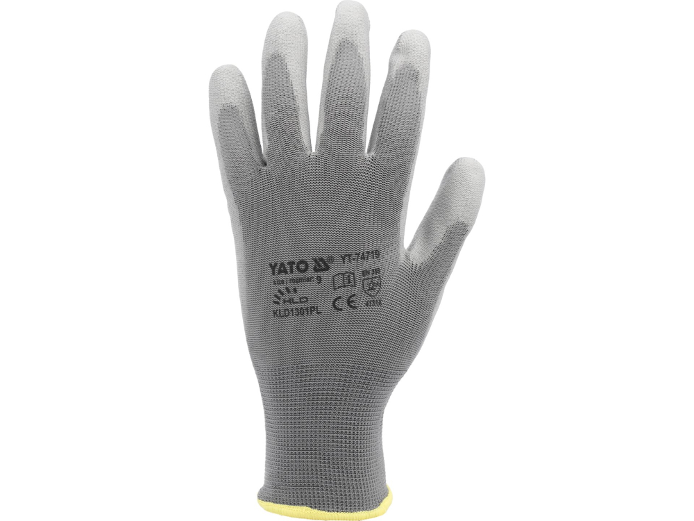 WORKING GLOVES, NYLON GREY, 10'' [3]