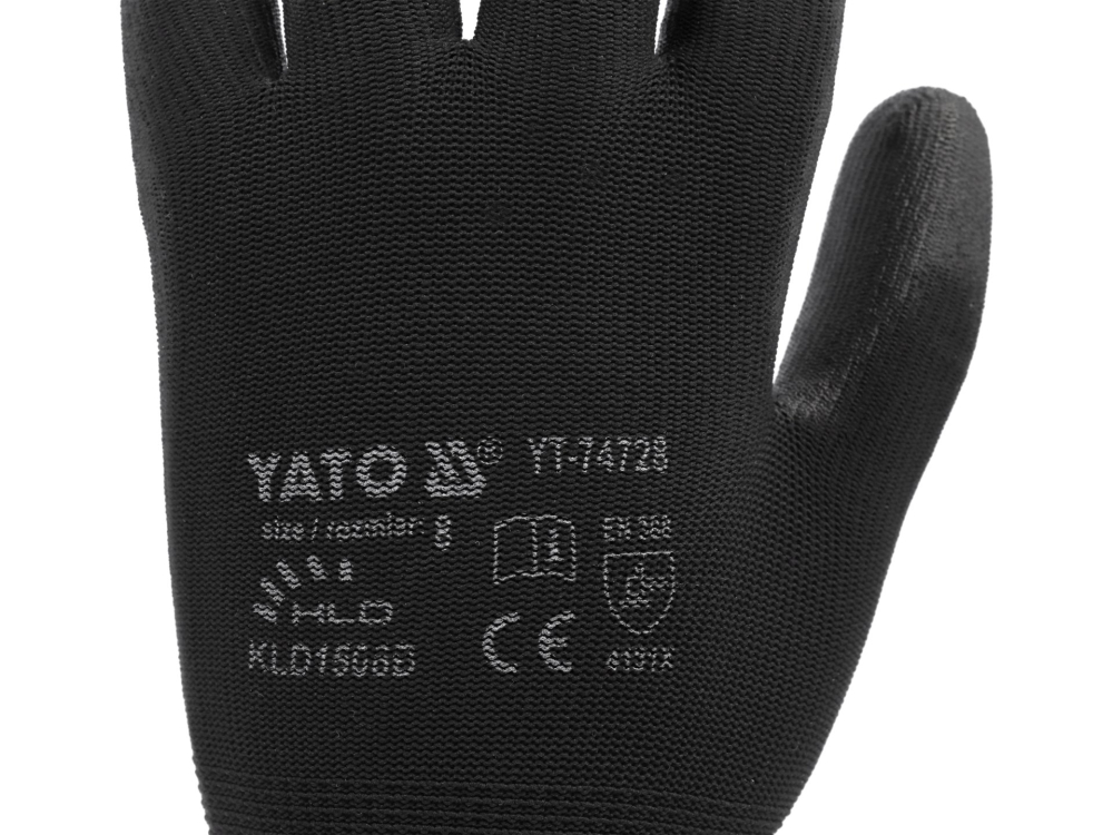 WORKING GLOVES, NYLON BLACK, 10'' [6]