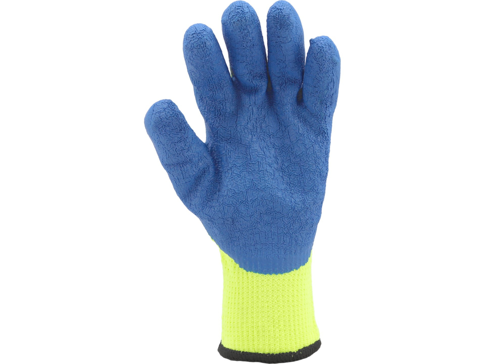 LATEX COATED GLOVES GCLA0510 COLOUR: REFL. YELLOW [4]
