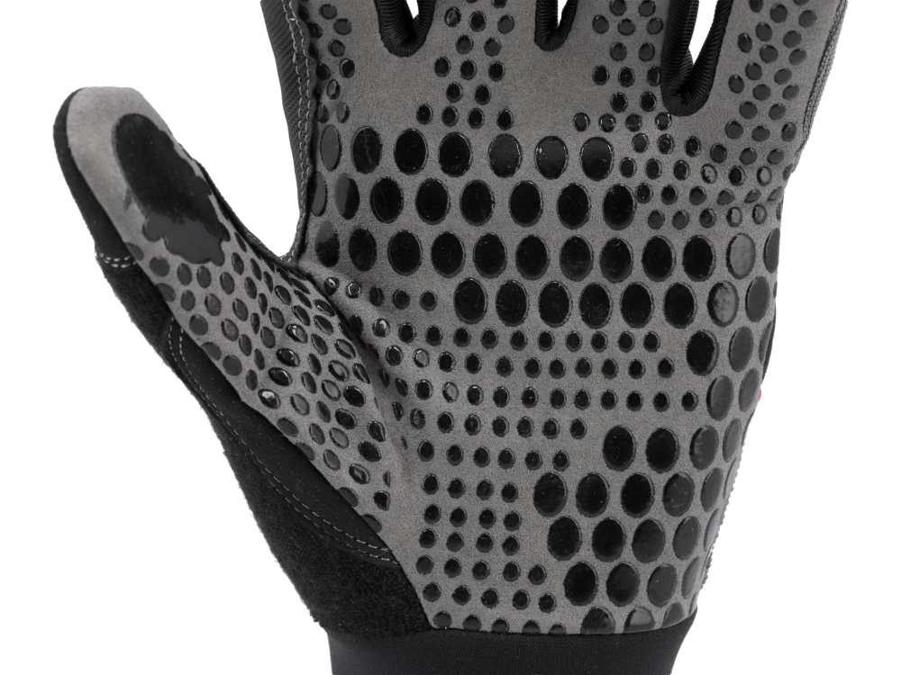 SYNT. LEATHER GLOVES ANTI-SLIP SILICONE DOTS S. 10 [6]
