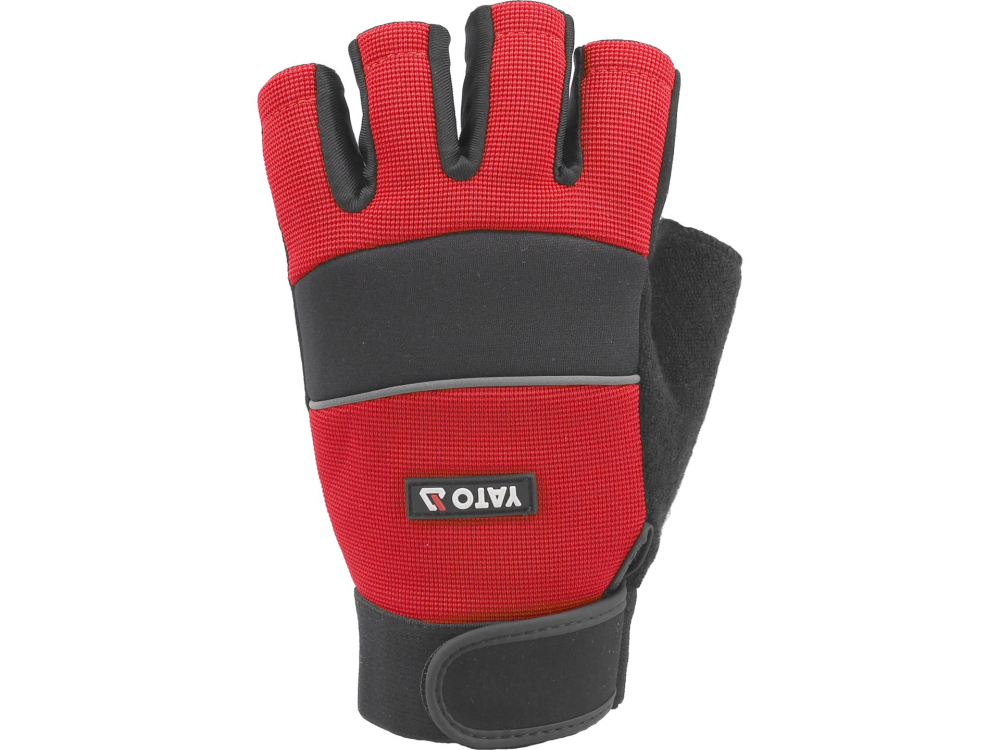 SYNT. LEATHER FINGERLESS GLOVES FOR BIKERS SIZE 10 [3]