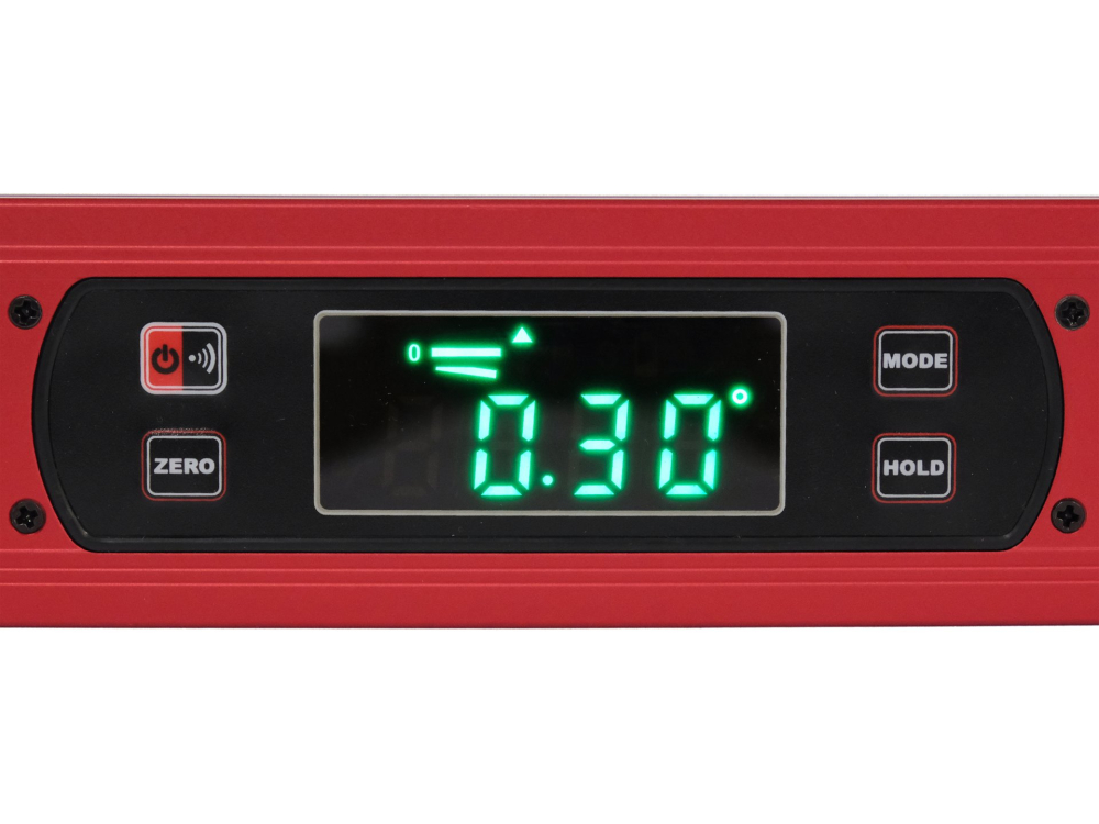 ALUMINIUM DIGITAL LEVEL 400MM  WITH VIALS AND MAGNETS [4]