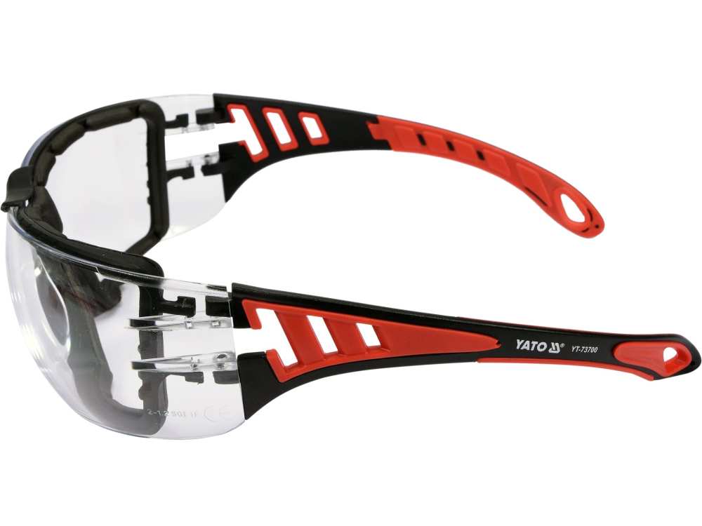 SAFETY CLEAR GLASSES WITH ELASTIC STRAP [2]