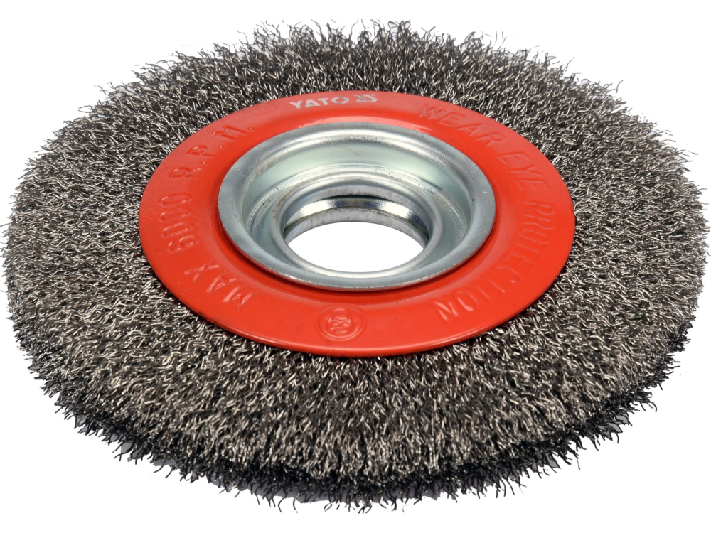 WIRE BRUSH 150MM DIAM. 32MM INOX [2]