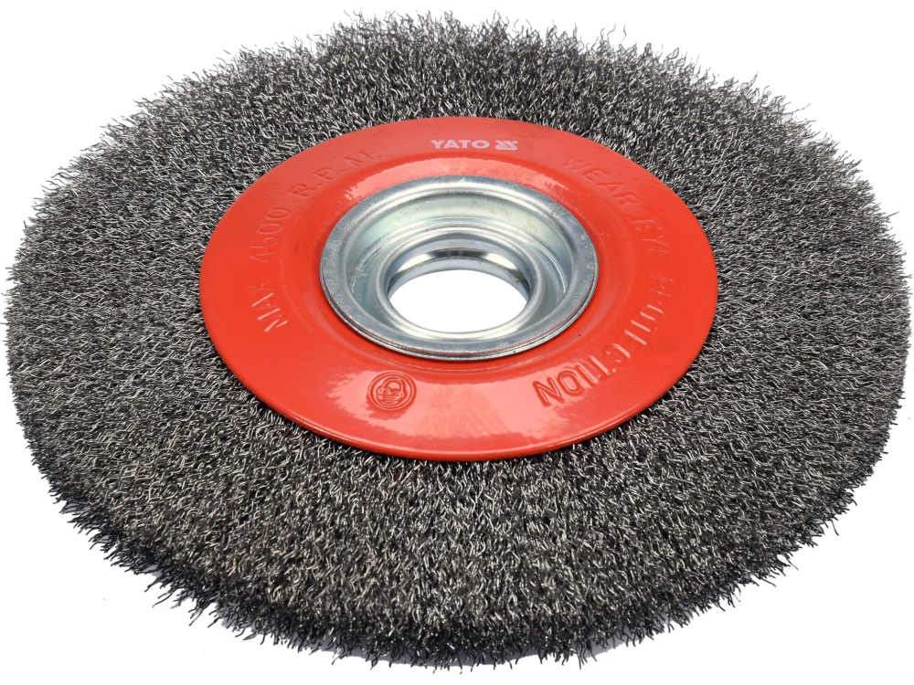 WIRE BRUSH 200MM DIAM. 32MM INOX [2]
