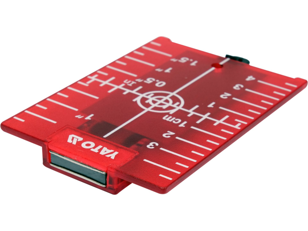 RED LASER TARGET CARD WITH MAGNET [4]