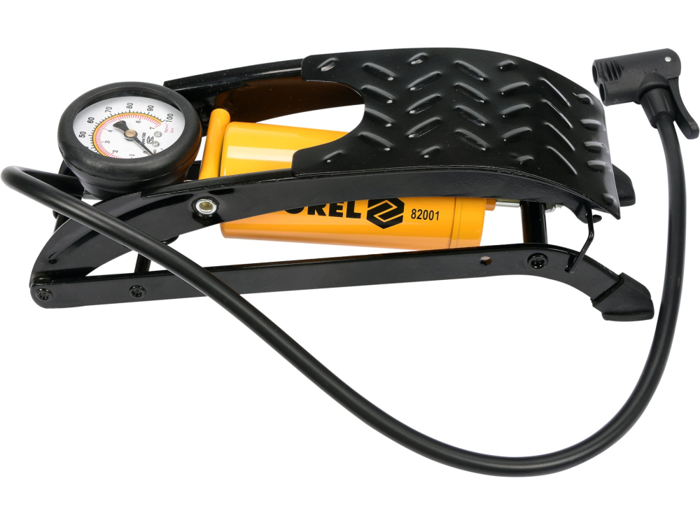 FOOT PUMP WITH GAUGE AND SINGLE CYLINDER [2]