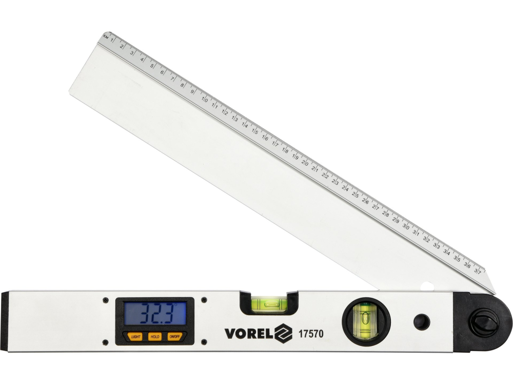 DIGITAL PROTRACTOR WITH ALU SPIRIT LEVEL 400MM [2]