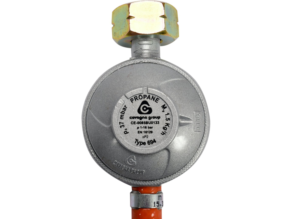 GAS REGULATOR AND HOSE 1.5M [2]