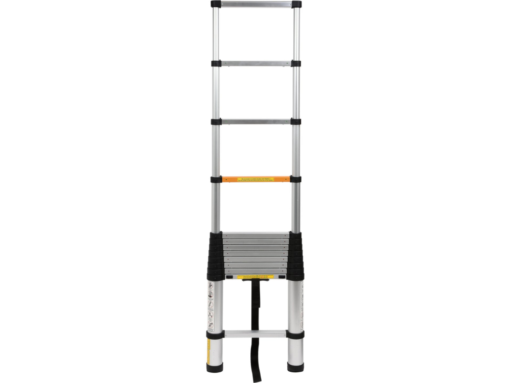 ALUMINIUM TELESCOPIC LADDER 3,8M 13STEPS [2]