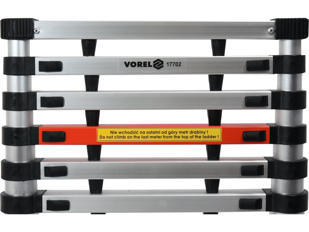ALUMINIUM TELESCOPIC LADDER 3,8M 13STEPS [8]