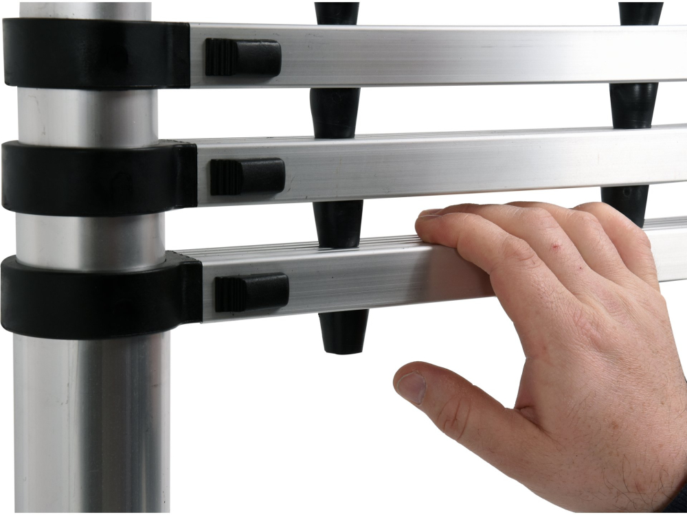 ALUMINIUM TELESCOPIC LADDER 3,8M 13STEPS [7]