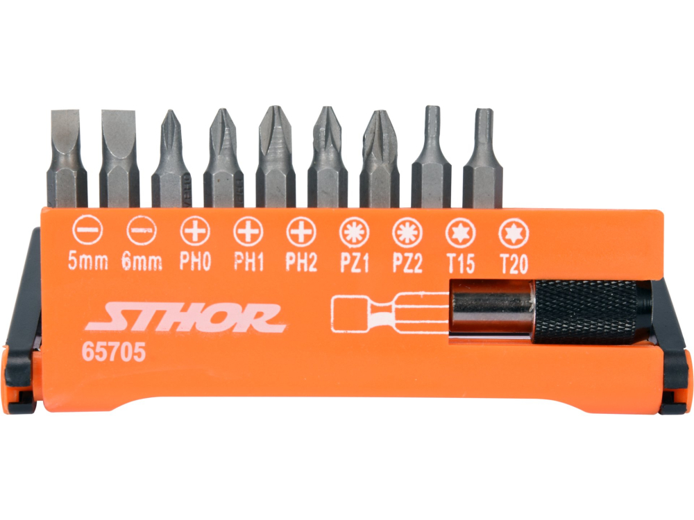10PCS SET OF BIT HOLDER WITH SCREWDRIVER BITS [3]