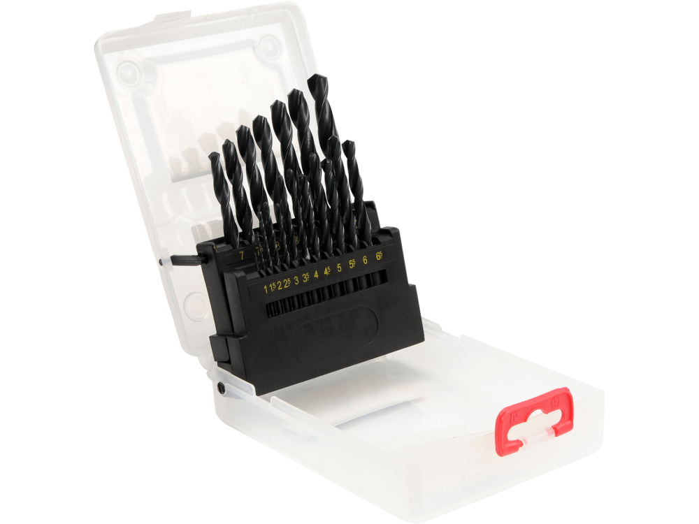 TWIST DRILL SET HSS, 1-10 MM, 19 PCS [2]